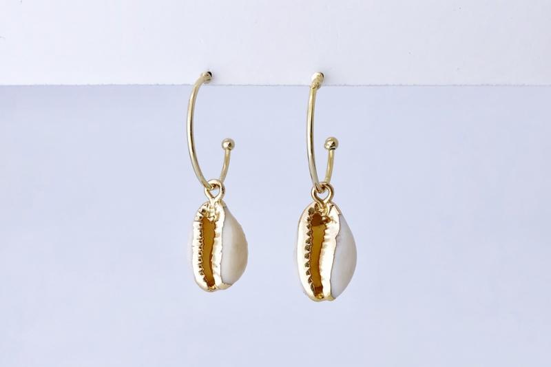 [Ozel] Unique Mood Glossy Wire Brass Zinc Alloy Earrings